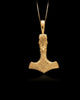 Gold Mjolnir Pendant