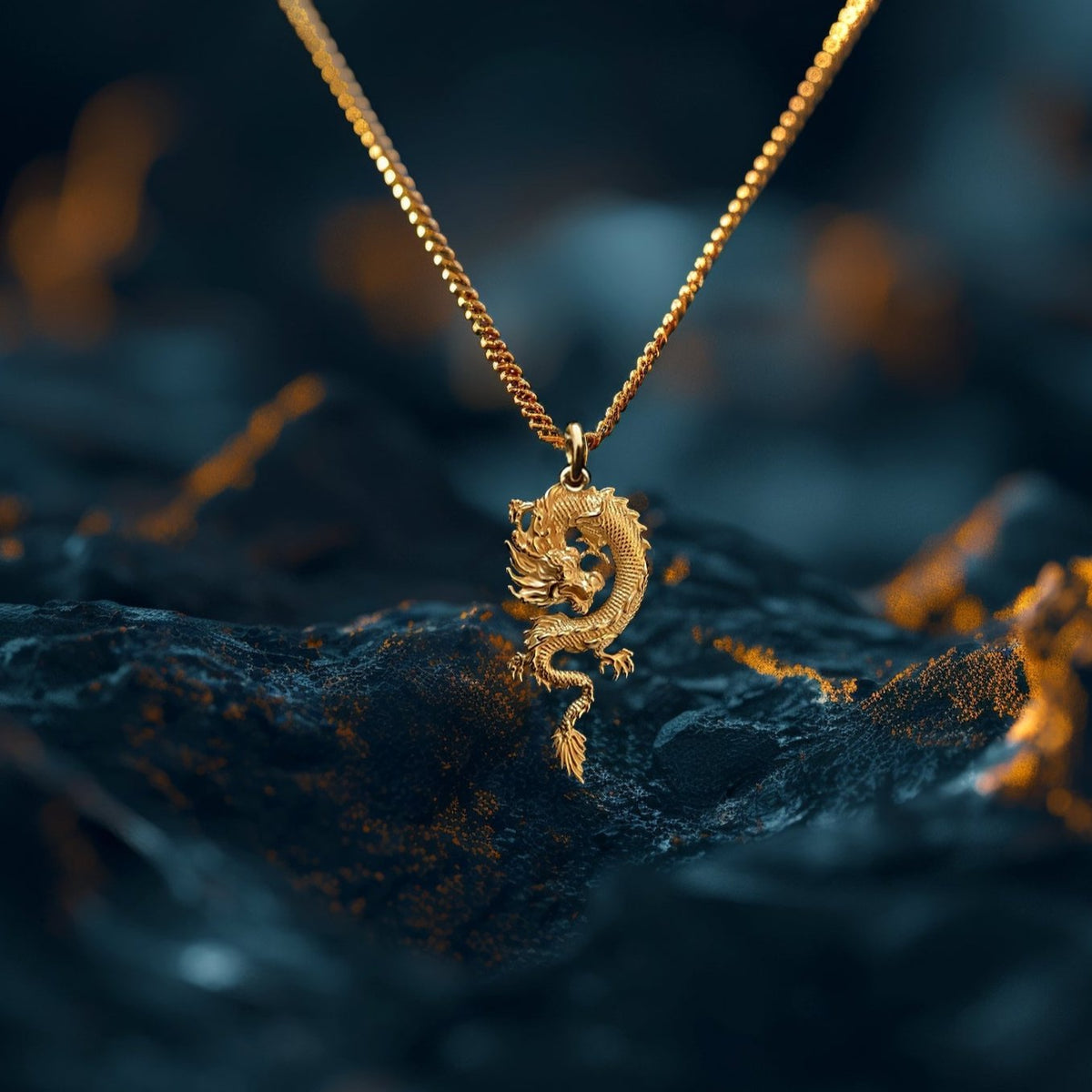 Gold Necklace with deals Dragon Pendant ( Hot SALE )