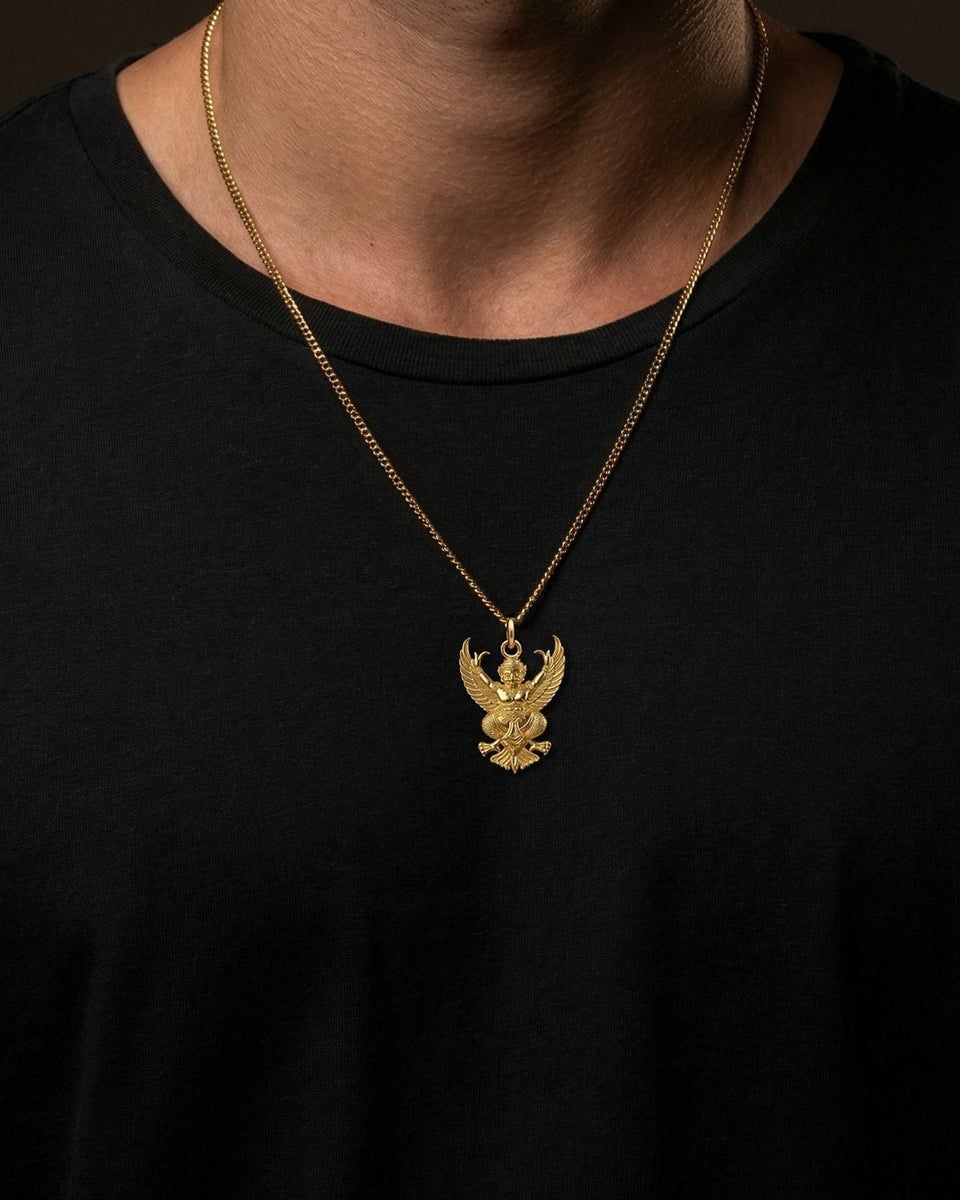 GARUDA KAJA ガルーダ　カジャ Gold Garuda Pendant Necklace 14K, 18K Solid Gold | Made in USA