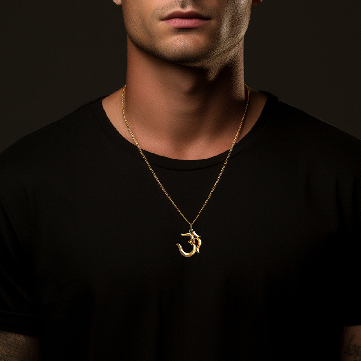 14k Solid Gold Om Pendants & Necklaces | Made in USA– Johnny saint 