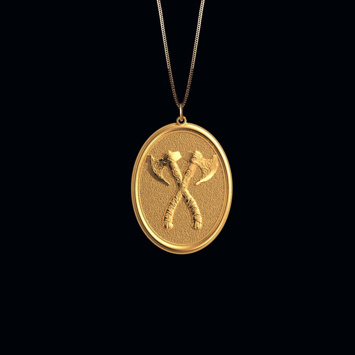 14k Solid Gold Viking Axe Pendant Fine Jewelry Made in USA Johnny saint