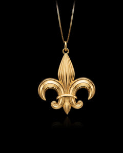 Gold Fleur De Lis Pendant