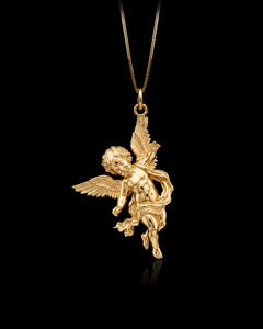 Gold Fallen Angel Pendant
