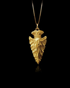 Gold Arrowhead Pendant