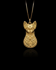 Gold Bastet Pendant