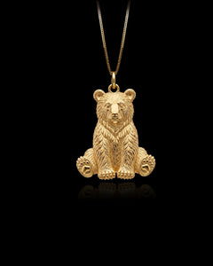 Gold Bear Pendant
