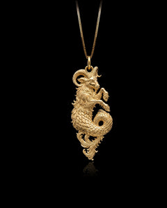 Gold Capricorn Pendant