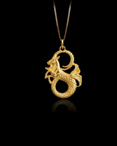 Gold Capricorn Pendant