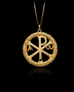 Gold Chi Rho Pendant