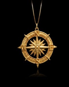 Gold Compass Pendant