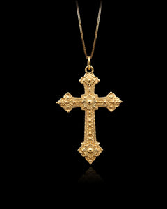 Gold Constantine Cross Pendant