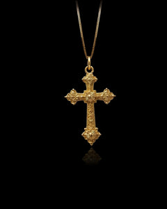 Gold Constantine Cross Pendant