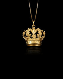 Gold Crown Pendant