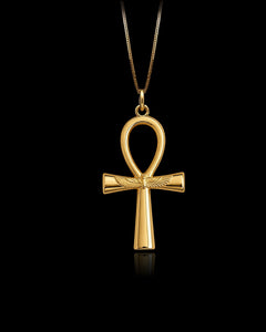 Gold Divine Ankh Pendant