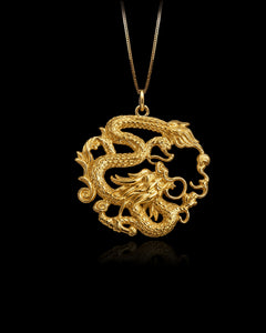 Gold Dragon Pendant