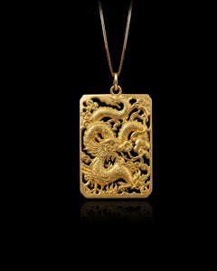 Gold Dragon Pendant