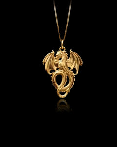 Gold Dragon Pendant