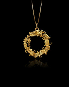 Gold Dragon Pendant