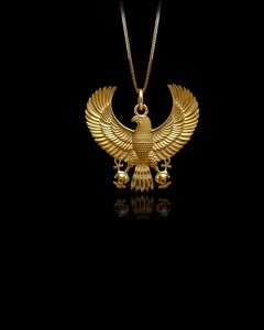 Gold Eagle of Horus Pendant