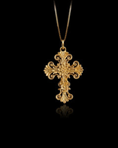 Gold Eterna Cross Pendant