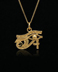 Gold Eye of Ra Pendant