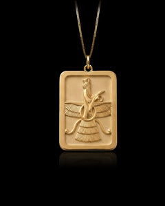Gold Faravahar Pendant