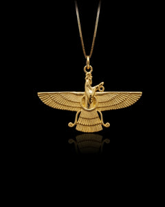 Gold Faravahar Pendant