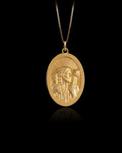 Gold Good Shepherd Pendant