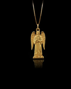 Gold Guardian Angel Pendant
