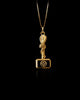 Gold Hammer Snake Pendant