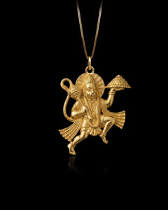 Gold Hanuman Pendant