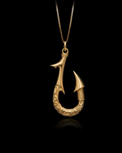 Gold Hook Pendant