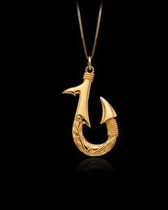 Gold Hook Pendant