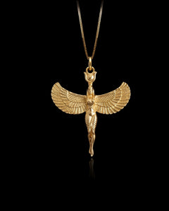 Gold Isis Queen Pendant