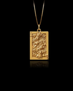 Gold King of Hearts Pendant