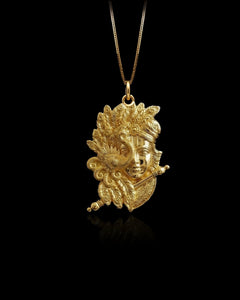 Gold Krishna Pendant