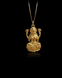 Gold Laxmi Pendant