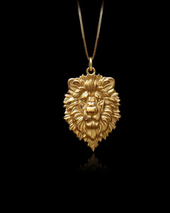 Gold Lion of Courage Pendant