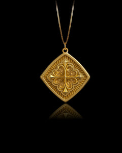 Gold Maltese Cross Pendant