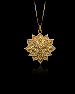 Gold Mandala Pendant