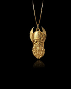 Gold Odin Pendant