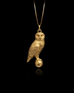Gold Owl Pendant