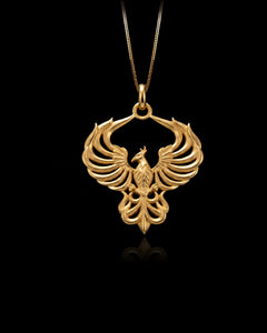 Gold Phoenix Ascend Pendant
