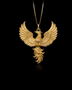Gold Phoenix Radiance Pendant