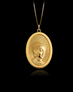 Gold Radiant Buddha Pendant