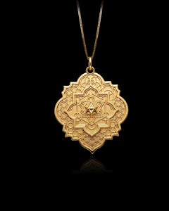 Gold Sacred Geometry Pendant