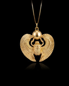 Gold Scarab Pendant