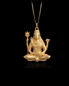 Gold Shiva Pendant