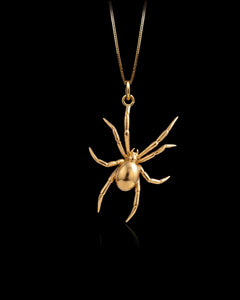 Gold Spider Pendant