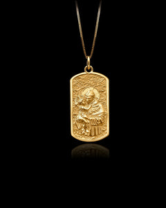 Gold St Anthony Pendant